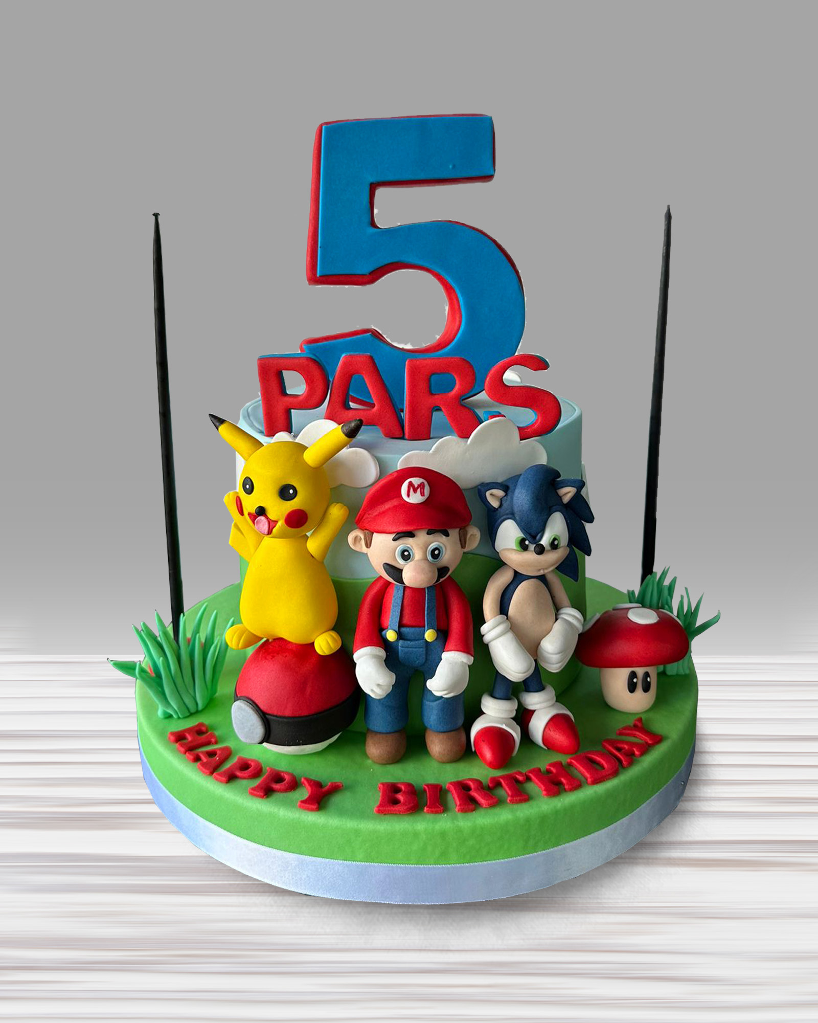 Süper Mario Temalı Tasarım Pasta