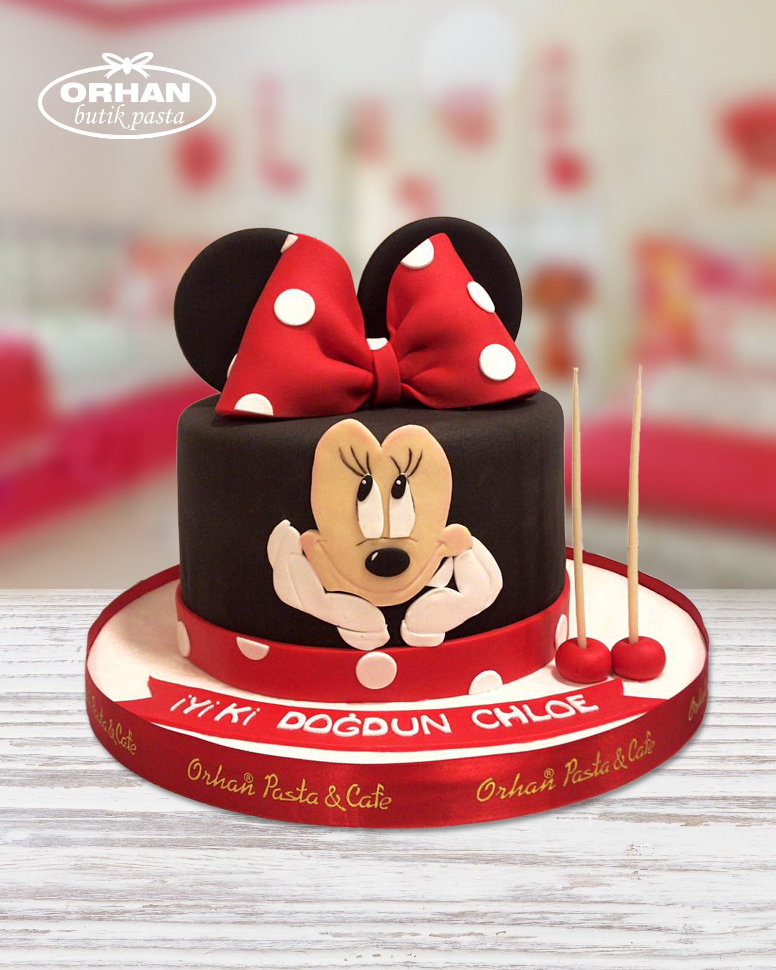 Mrs Mickey Mouse Doğum Günü Pastası