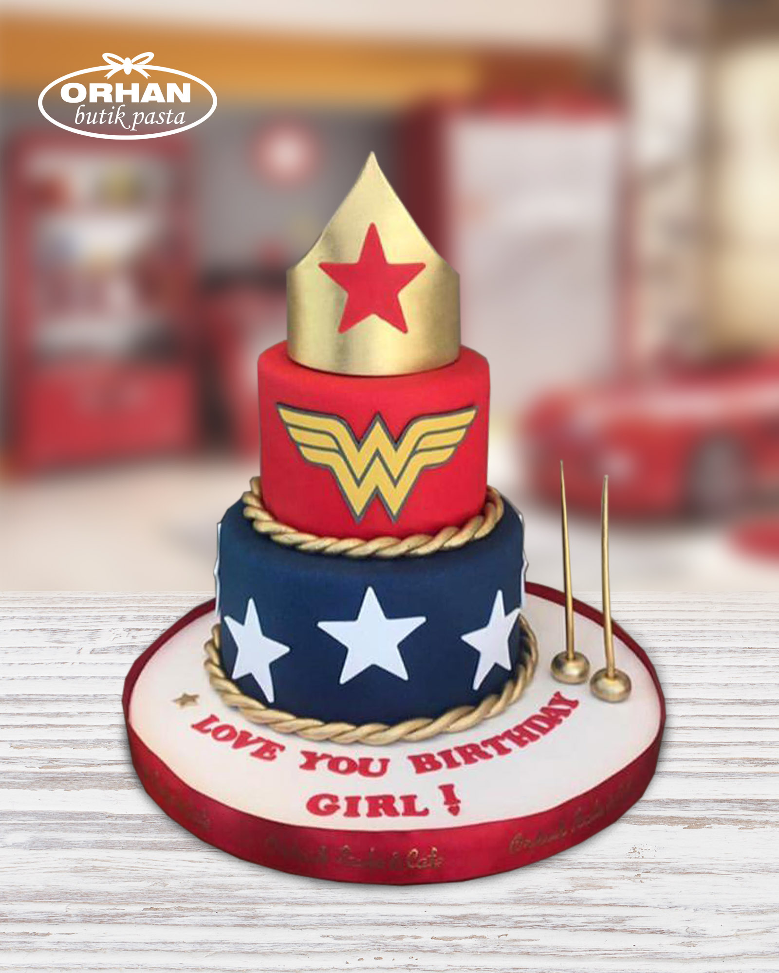 Wonder Woman Doğum Günü Pastası