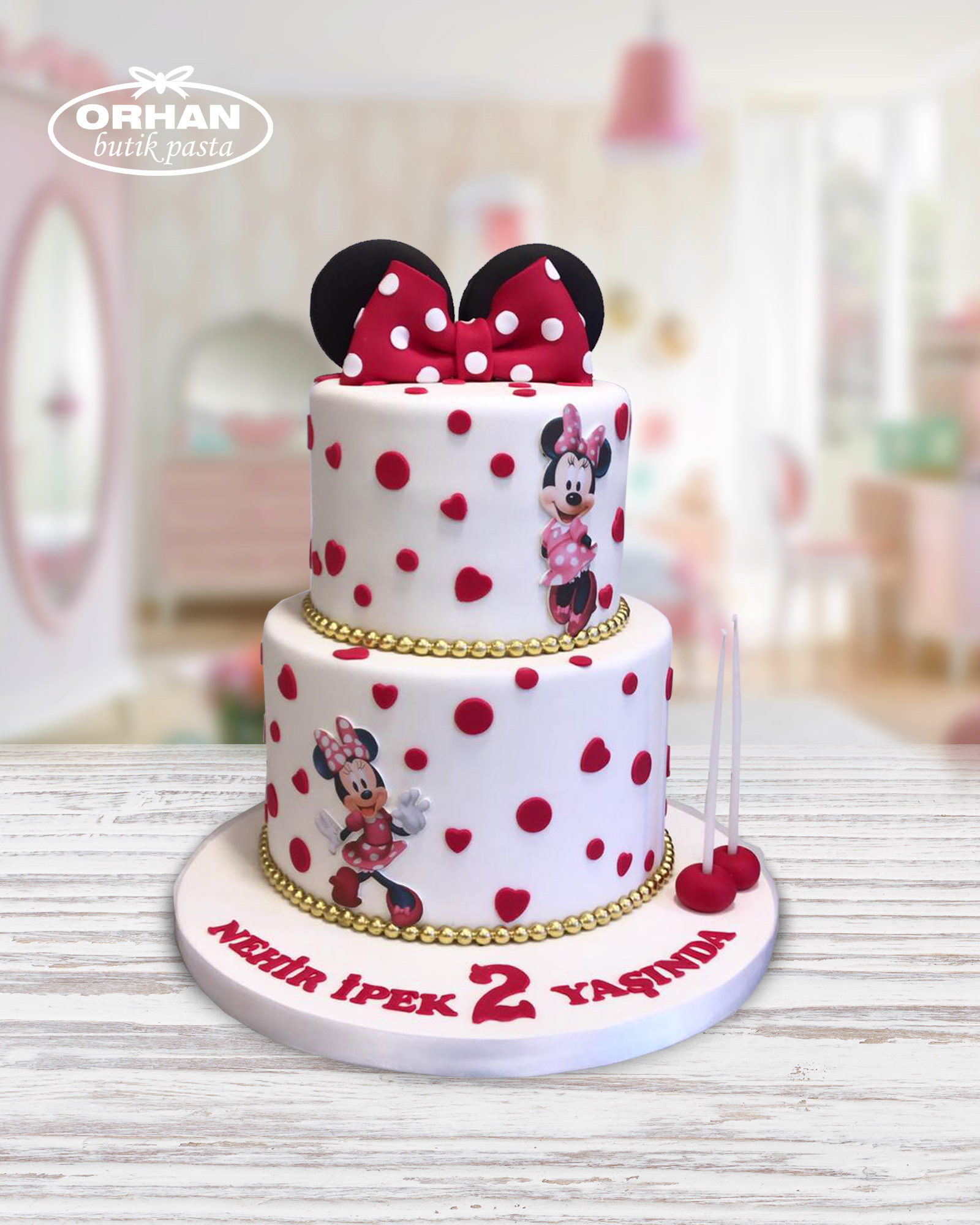 Pointiyeli Mickey Mouse Doğum Günü Pastası