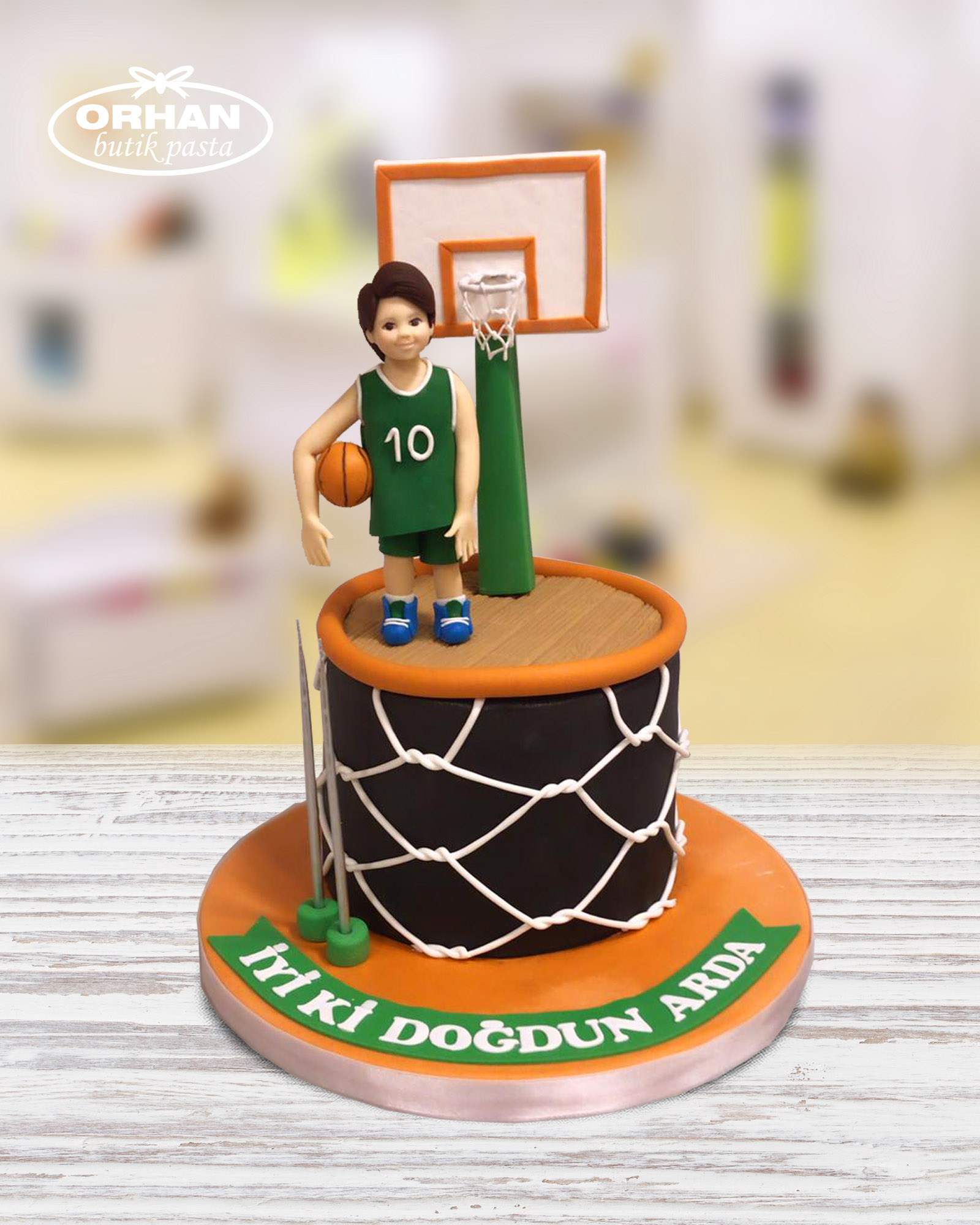 Basketbol Temalı Doğum Günü Pastası