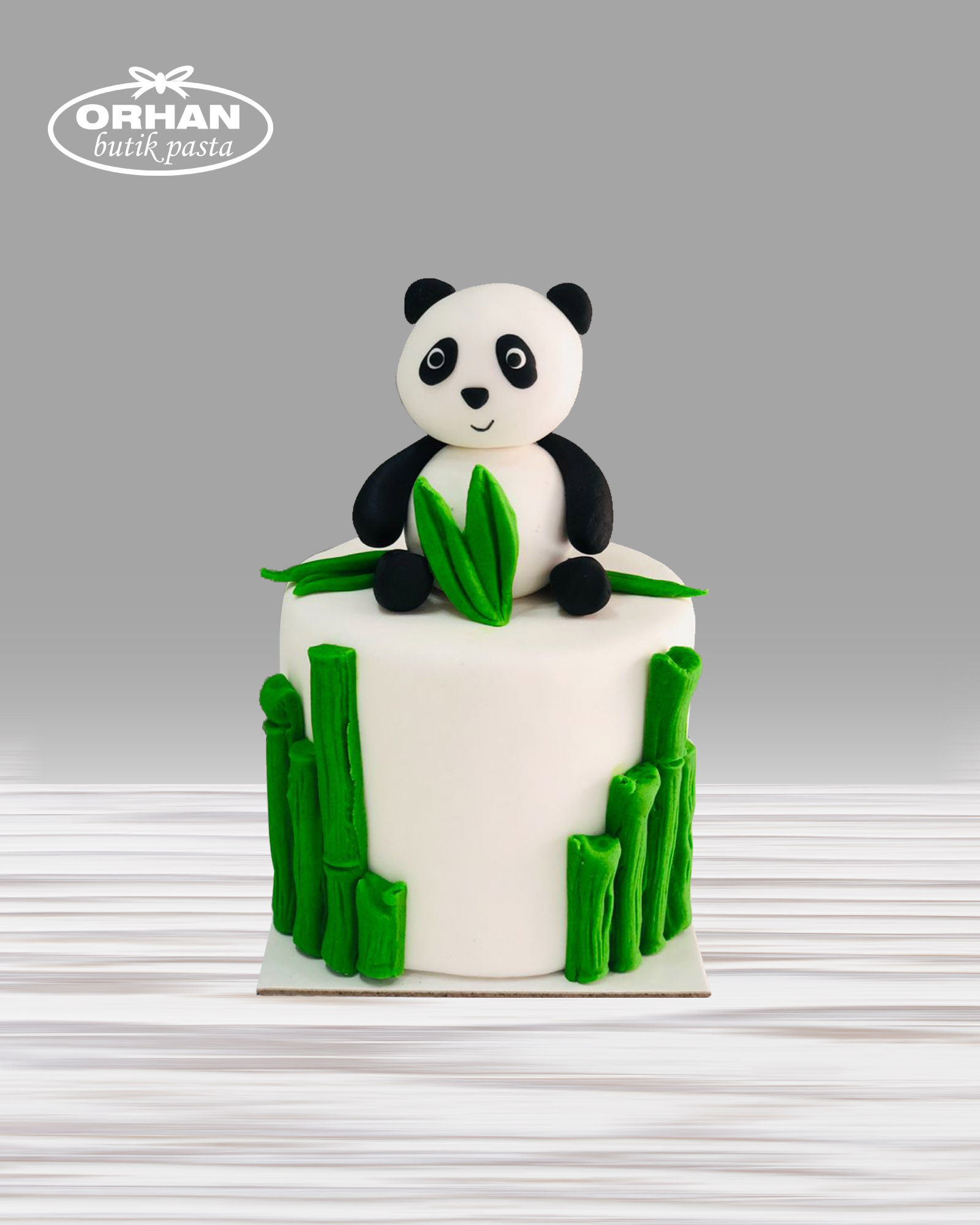 Panda Şekilli Tek Kişilik Pasta