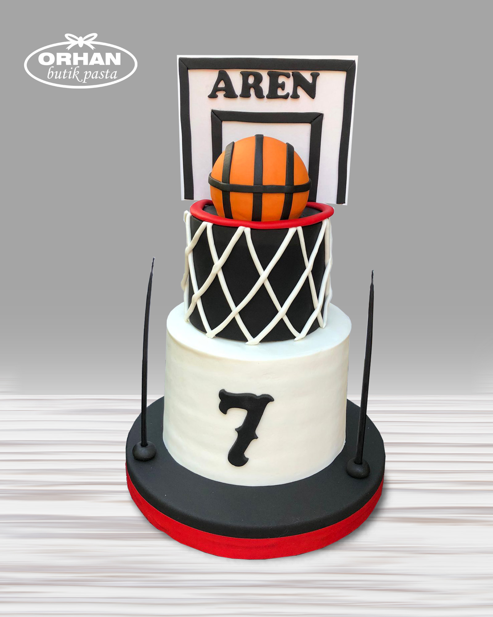 Basketbol Sever Temalı Doğum Günü Pastası