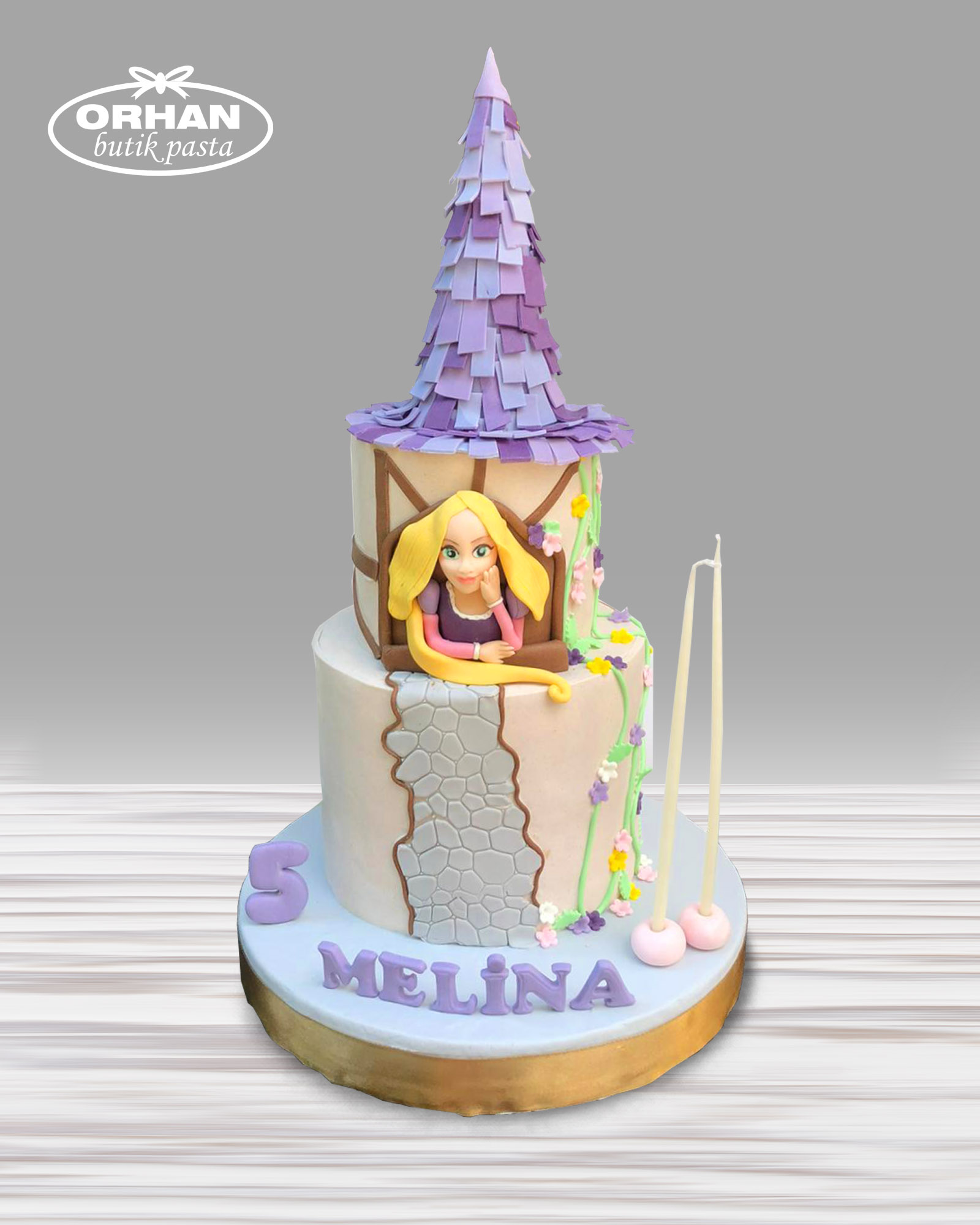 Prenses Rapunzel Doğum Günü Pastası