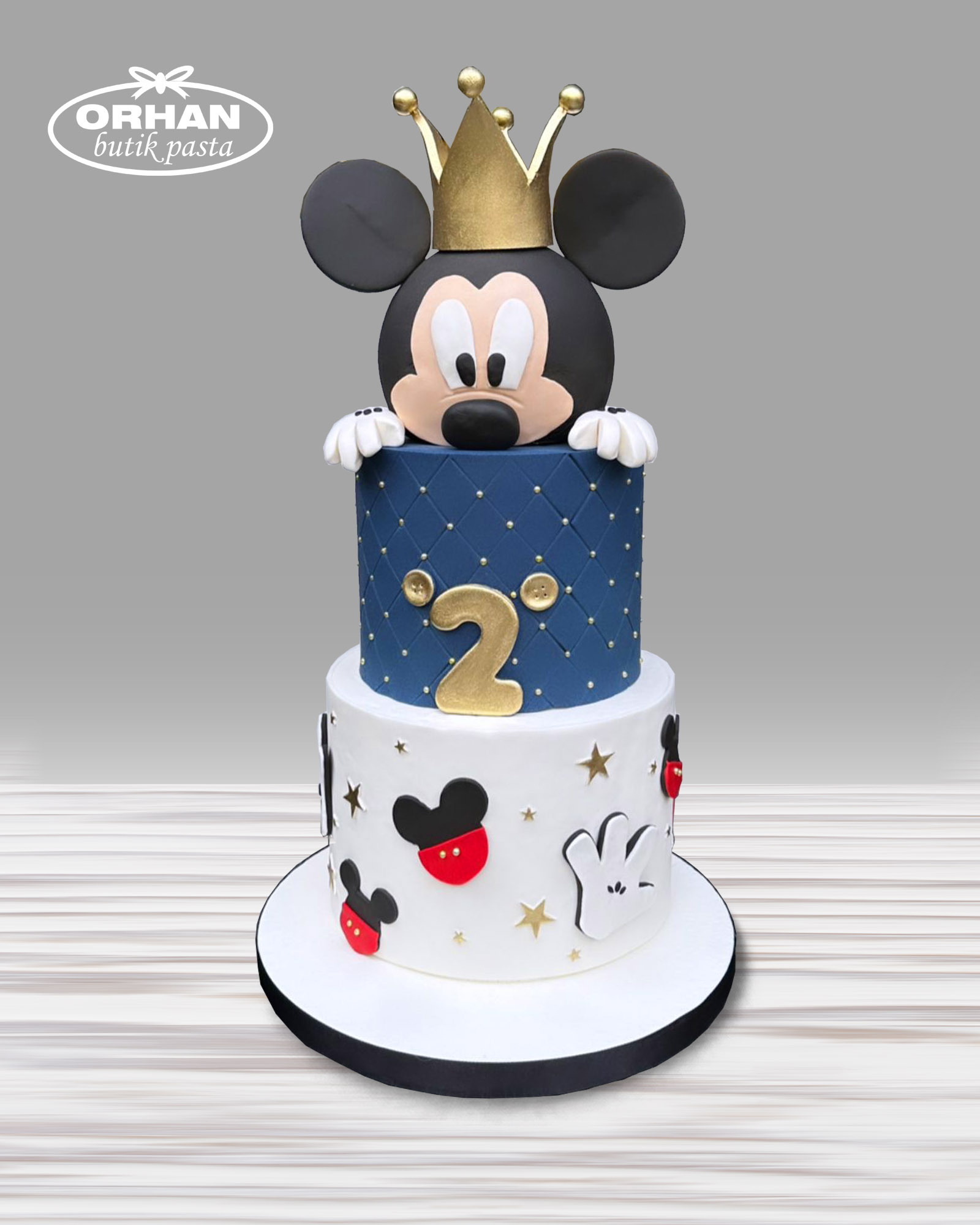 Mickey Mouse Temalı Erkek Doğum Günü Pastası