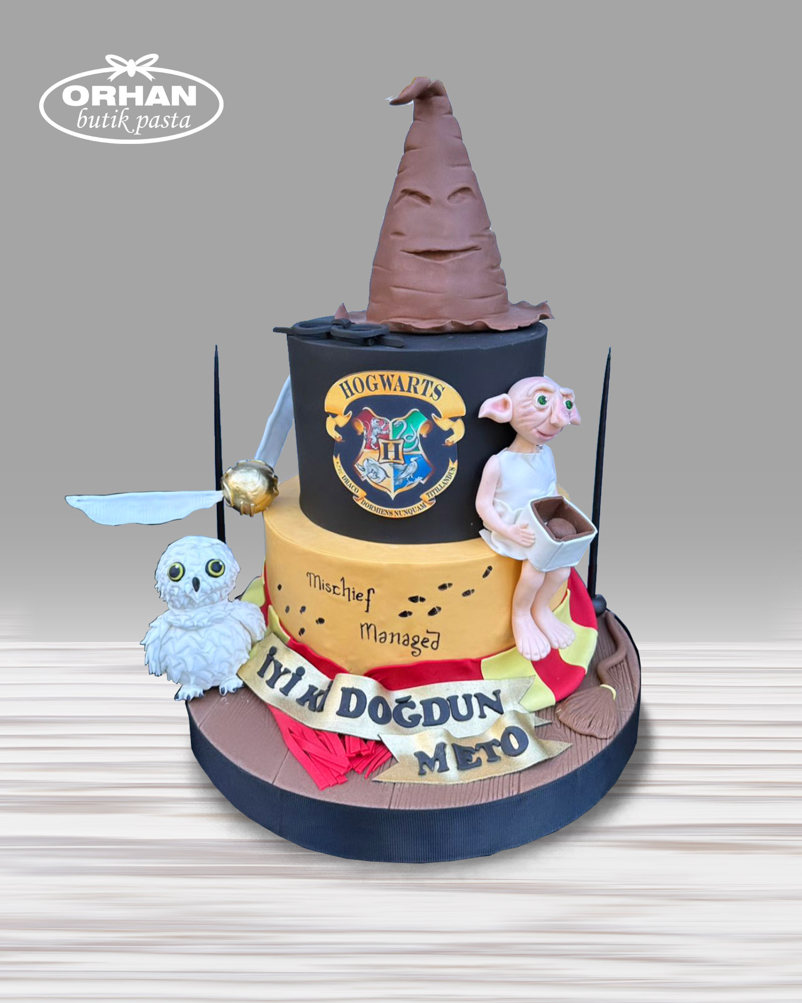 Harry Potter Konseptli  Doğum Günü Pastası