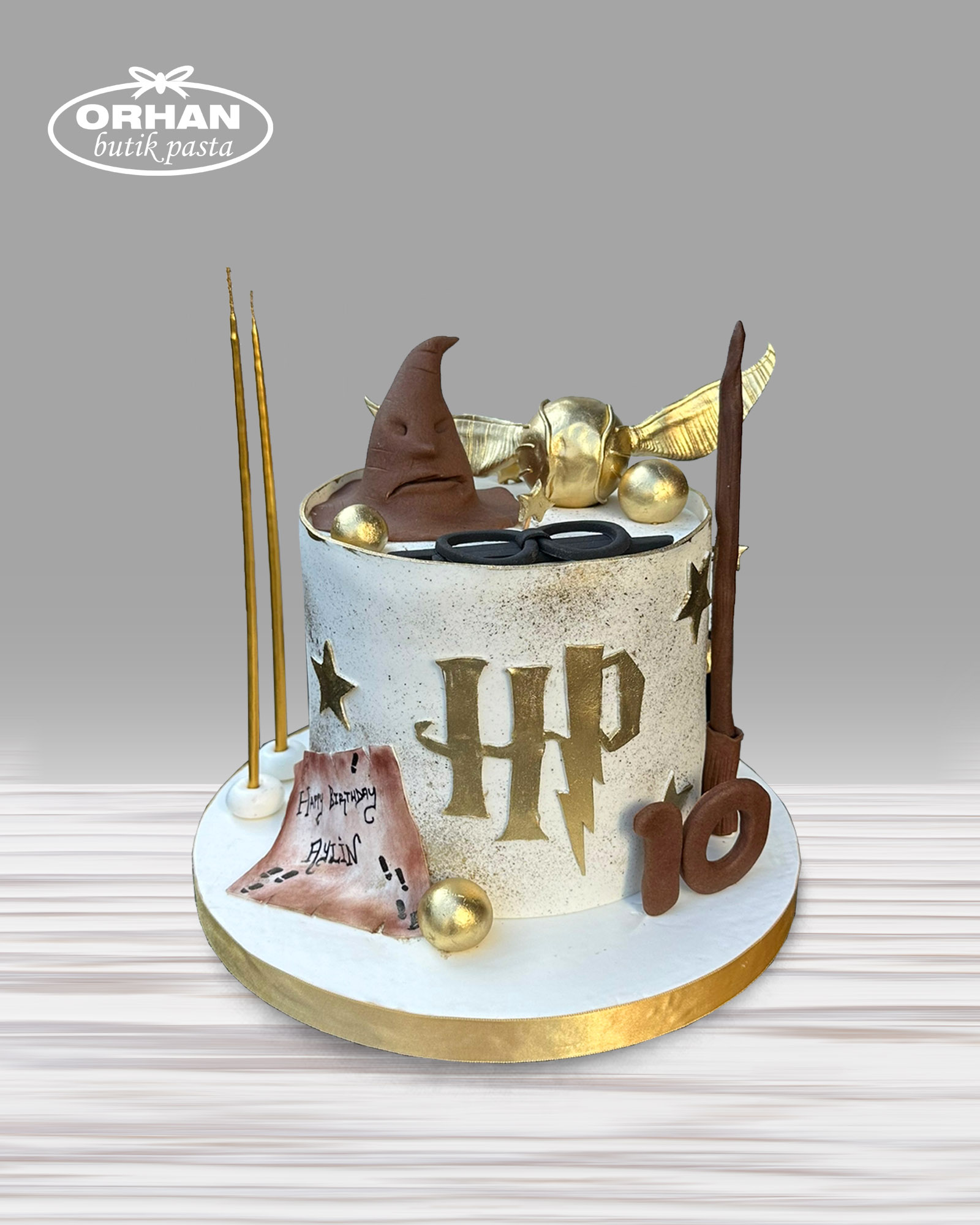 Harry Potter Temalı Erkek Çocuk Doğum Günü Pastası