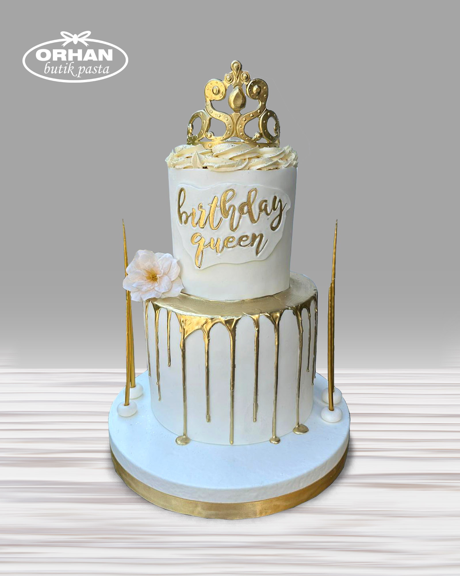 Birthday Queen Tasarım Doğum Günü Pastası