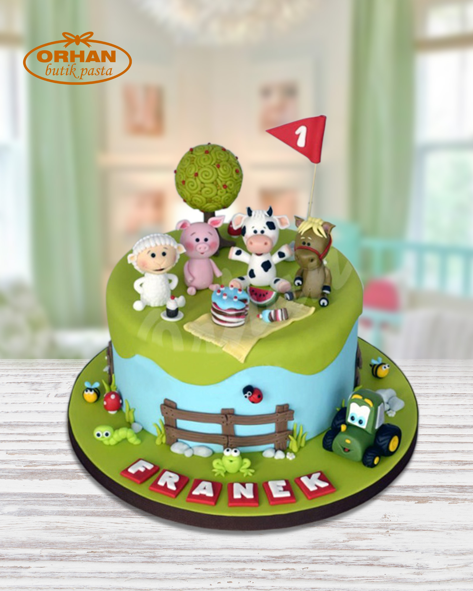 Farmville 1 yaş doğum günü pastası